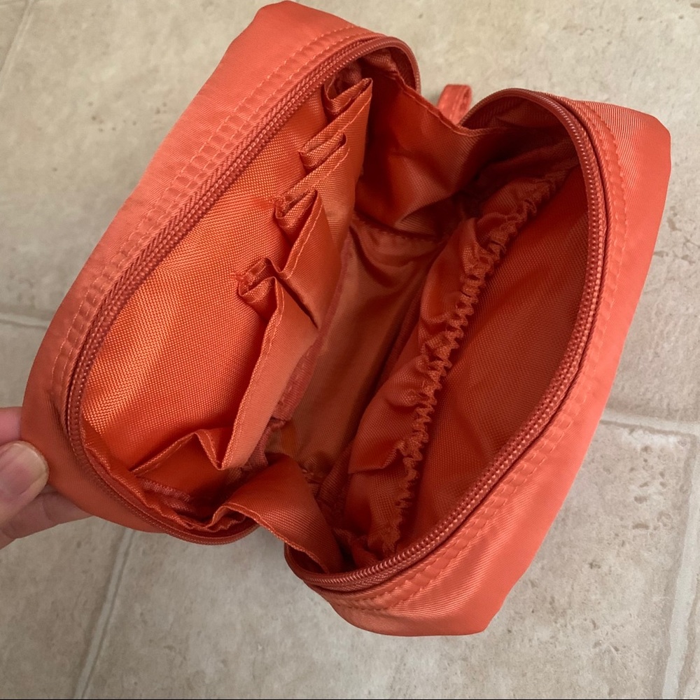 New! A Cosmetic / Travel Pouch - Orange